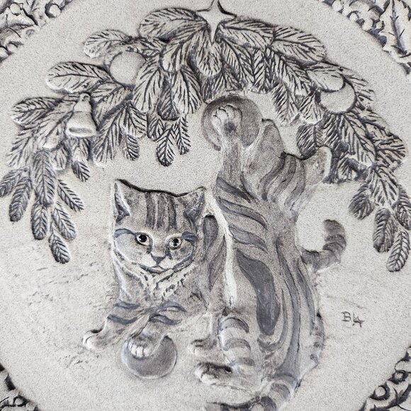 1978 Santa's Helpers Cats First Christmas Collector Plate Poole Pottery England - Picture 2 of 10